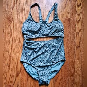 Leopard Print Cut-Out One-Piece Swimsuit